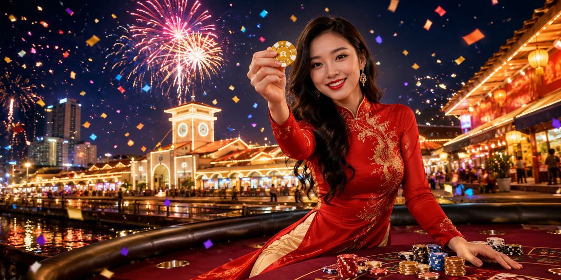 Người chơi baccarat tại TP Hồ Chí Minh trong trang phục áo dài truyền thống